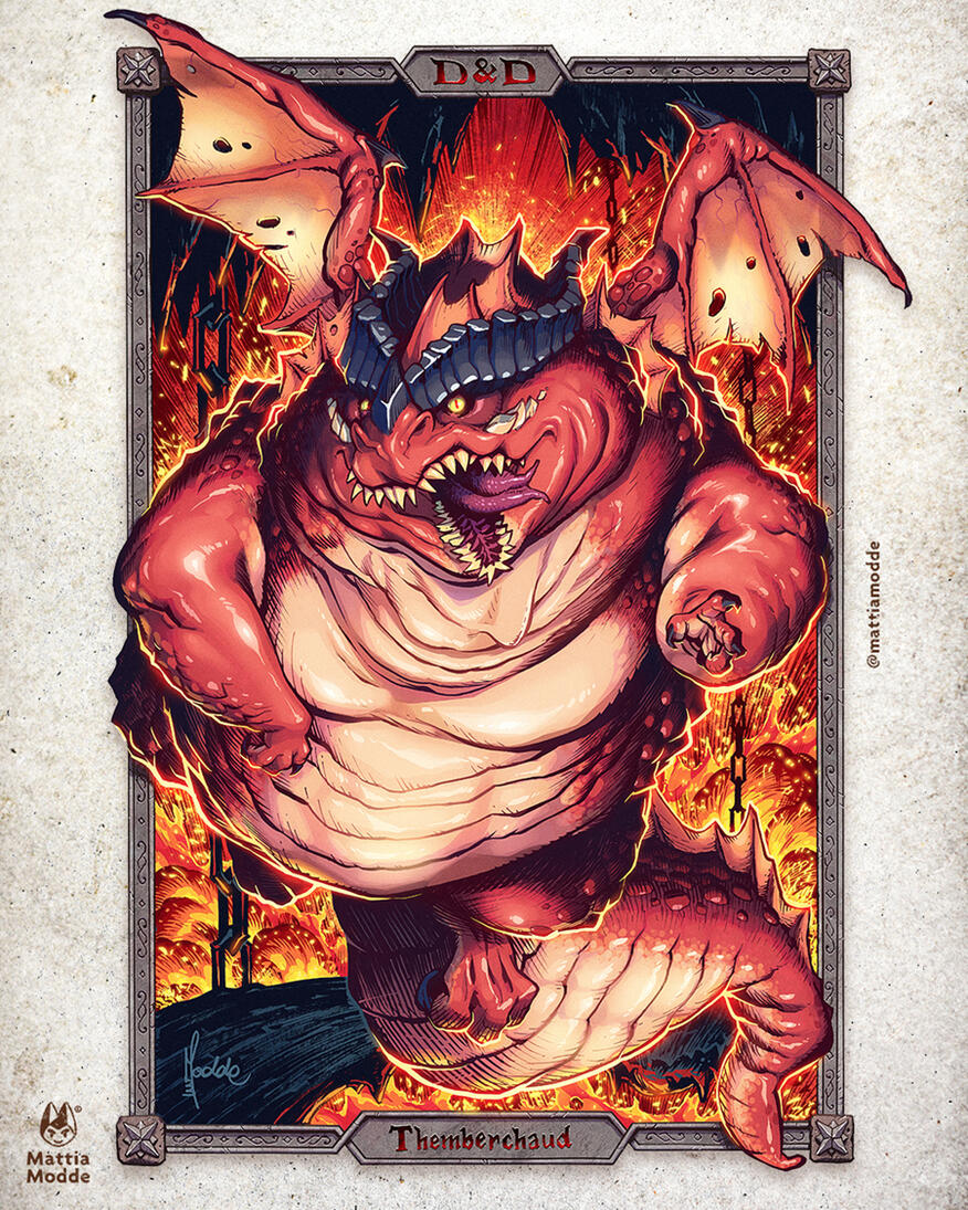 Themberchaud / Disegno tradizionale - Colorazione digitale