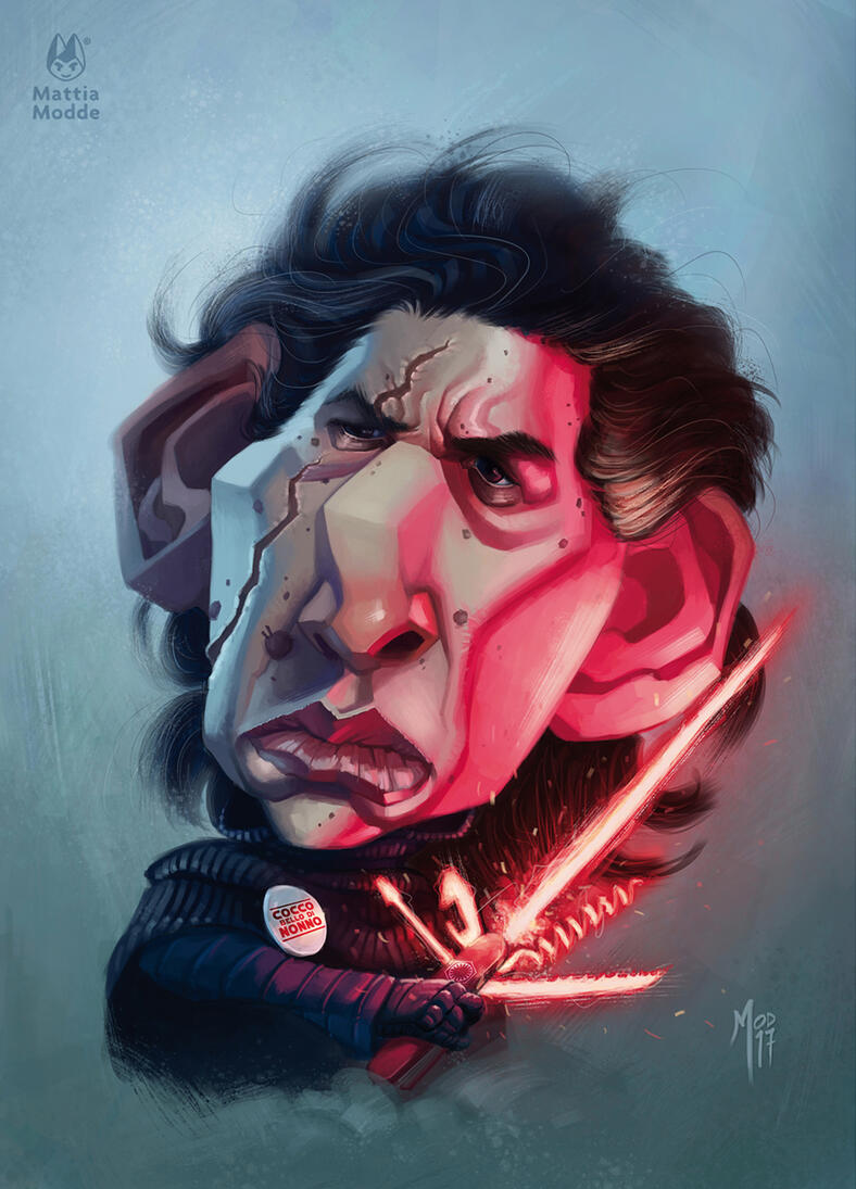 Kylo ren / Caricatura digitale